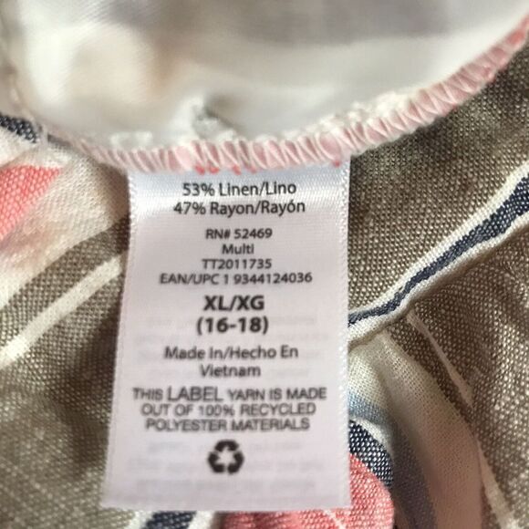 NWT Time & Tru Women's Gathered Skirt With Tie Belt Elastic Waist SZ XL (16-18) - Picture 9 of 10